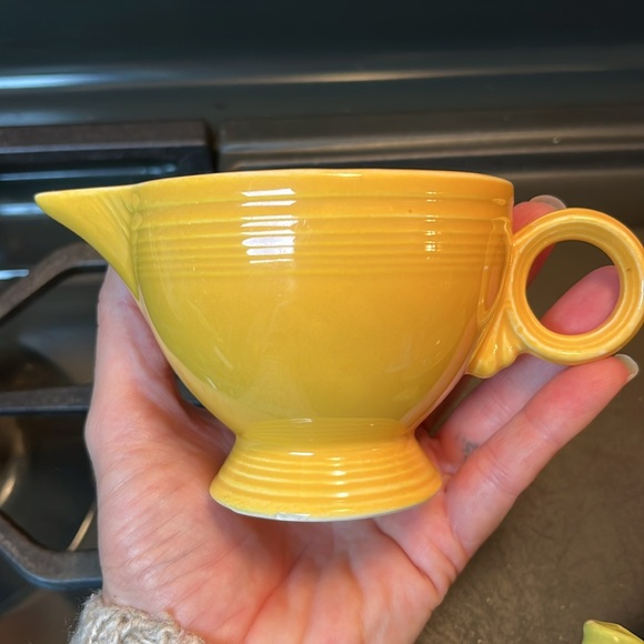 Excellent condition vintage Fiesta 3 piece sugar and cream dish - Picture 15 of 16